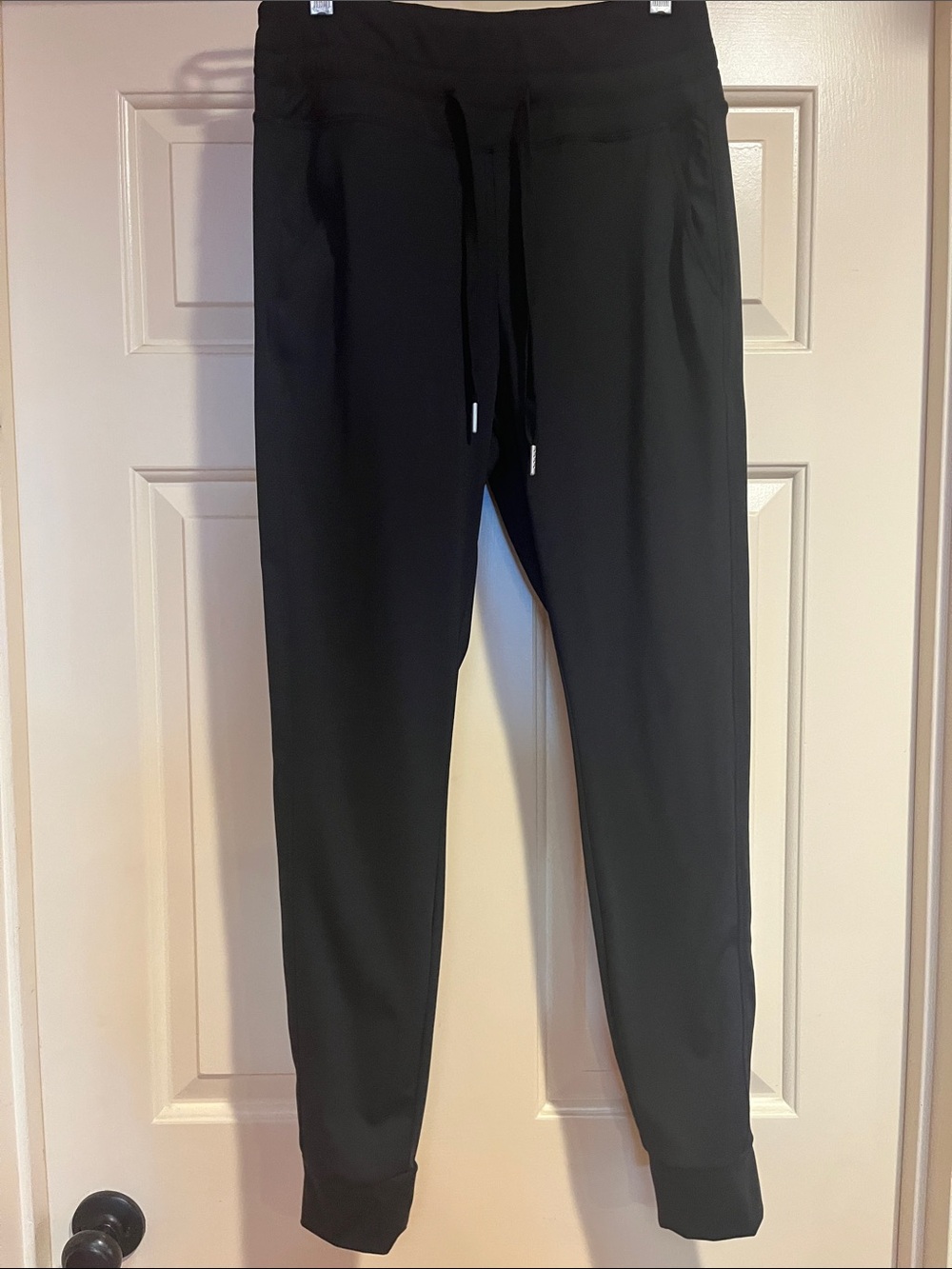 HALARA Black Slim Track Joggers with Drawstring